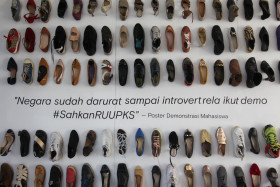 Sexual Violence Shoes Arts Installation The Body Shop Indonesia